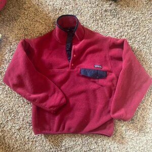 Women's Red and Navy Jumper